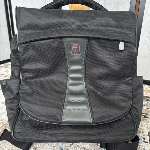 t tech by tumi backpack T-Tech Packable Rust zip pockets front zip pocket zip access to collapsible interior water Tumi tech backpack - Gem